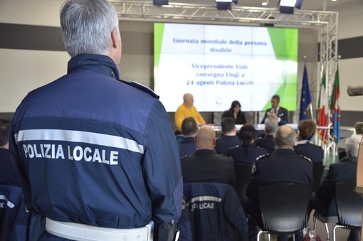 Premiati i 24 vigili liguri più attenti alla tutela dei disabili (VIDEO e FOTO)