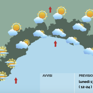 Meteo, molte nubi sulla Liguria ma senza precipitazioni