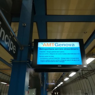 Metro Genova: gratis Brin-Dinegro, ma anche controlli ai tornelli