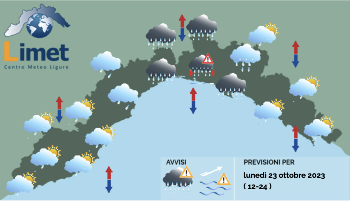 Meteo, dal tardo pomeriggio scatta l'allerta per forti rovesci