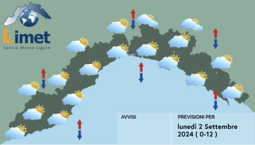 Meteo, tempo variabile e temperature massime in diminuzione