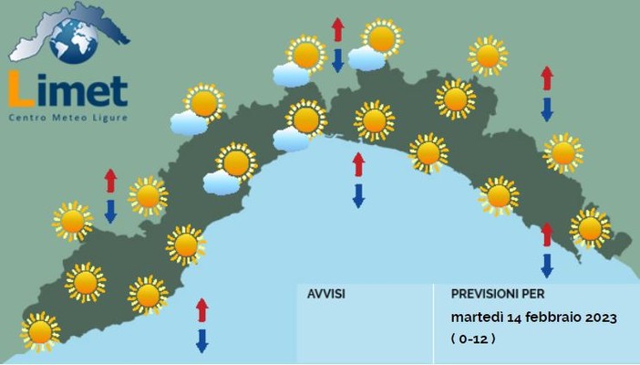 Meteo, giornata soleggiata in tutta la regione, qualche locale foschia sui versanti padani al primo mattino