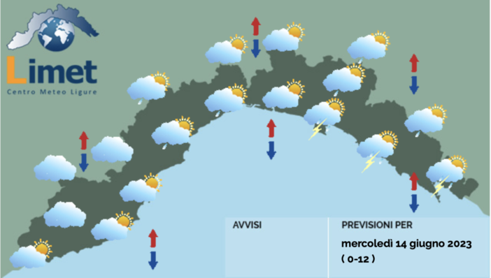 Meteo, ancora qualche residuo di instabilità con temporali sparsi