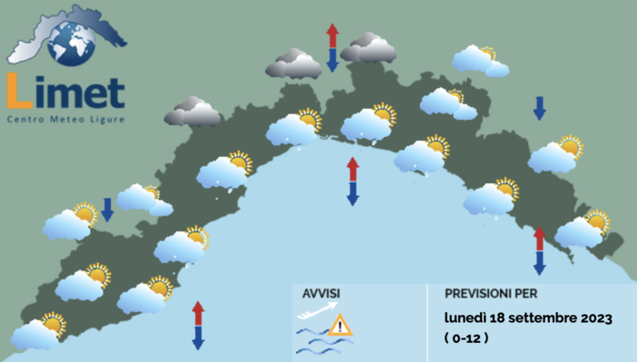 Meteo, allerta gialla fino alle 17: cielo coperto e probabili rovesci su tutta la regione