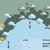 Meteo, primo giorno dell'anno con nuvolosità sul centro e levante ligure