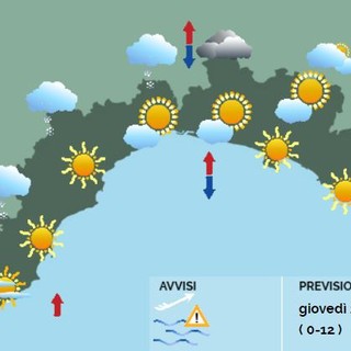 Meteo, nevica sui versanti padani, cielo sereno o poco nuvoloso sulla costa