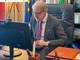 Marco Bucci al lavoro nei nuovi uffici in Regione