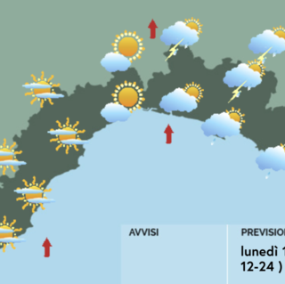 Meteo, nuvolosità sparsa su tutta la Liguria. Possibile pioggia sull'Appennino di levante