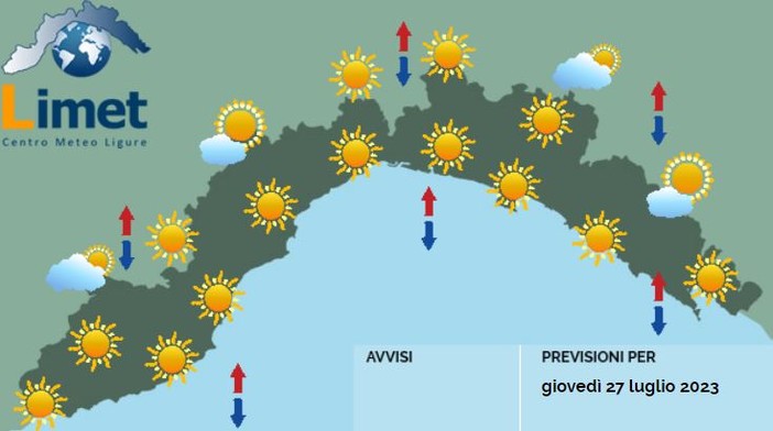 Meteo: tempo stabile e soleggiato, in calo le temperature minime