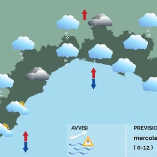 Meteo, torna la neve nell'entroterra, in mattinata piogge sulla riviera di Levante