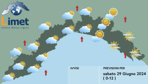 Meteo, aria umida in arrivo sulla Liguria e temperature in aumento