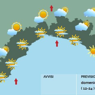 Meteo: tempo stabile e in prevalenza soleggiato, qualche fenomeno pomeridiano nell'entroterra