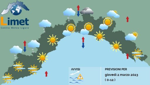 Meteo, nevica sui versanti padani, cielo sereno o poco nuvoloso sulla costa