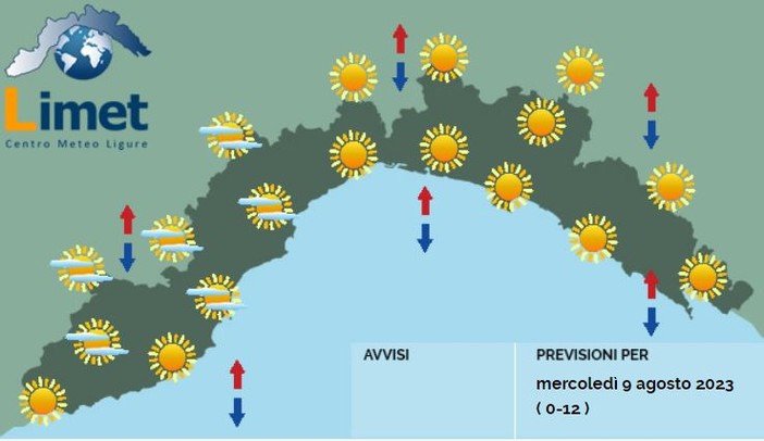 Meteo, tempo stabile e soleggiato sull'intera regione, temperature stazionarie