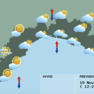 Meteo, molte nubi e isolate pioviggini sul Levante