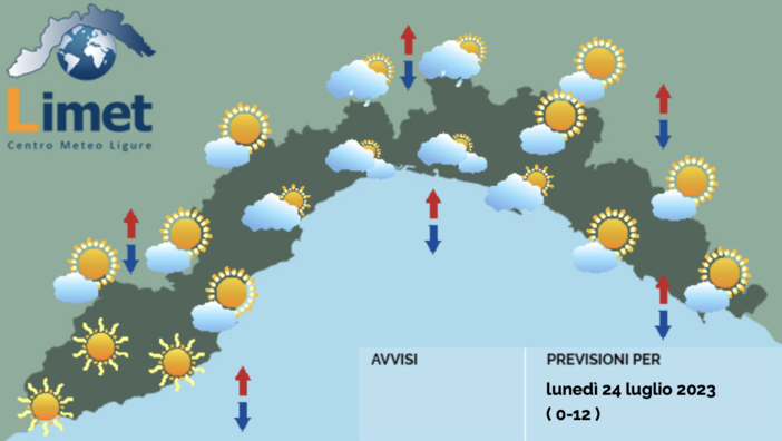 Meteo, mattinata con possibili rovesci nell'entroterra. Da domani temperature più gradevoli