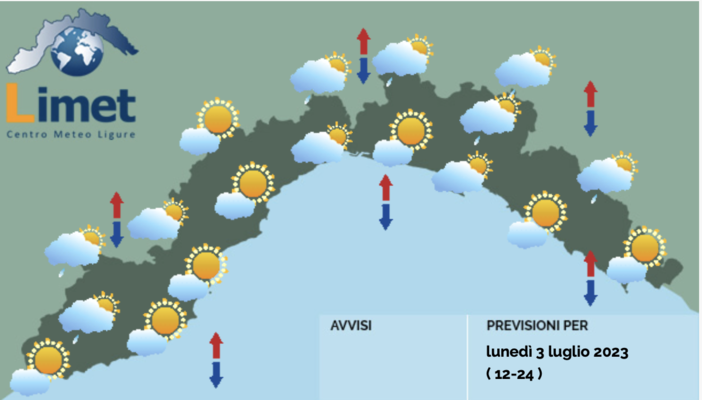 Meteo, giornata caratterizzata da instabilità: qualche pioggia nelle zone interne