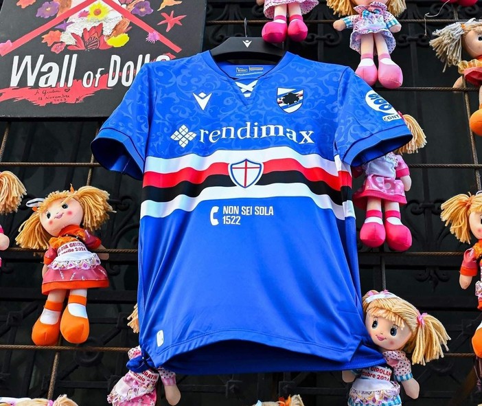 Giornata internazionale per l’eliminazione della violenza sulle donne: la Samp in campo con maglie speciali