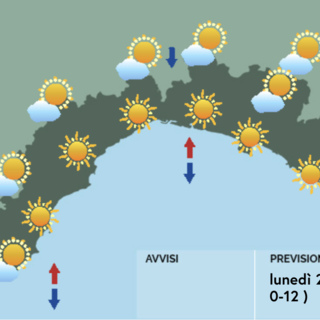 Meteo, nuvole in diminuzione sulla Liguria. Possibili temporali sui rilievi nel pomeriggio