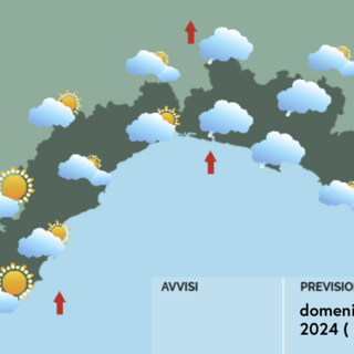 Meteo, nuvolosità e possibili piogge nella zona centrale della Liguria