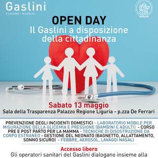 L’Ospedale Gaslini a disposizione delle famiglie con un open day in piazza De Ferrari