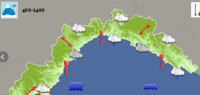 Meteo: arriva la neve nell'entroterra, giornata prevalentemente fredda e con precipitazioni