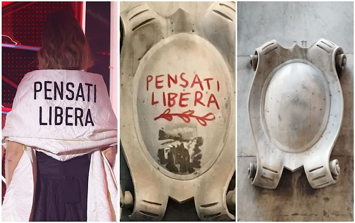 'Pensati Libera', cancellata la scritta in via di Fossatello scelta da Chiara Ferragni