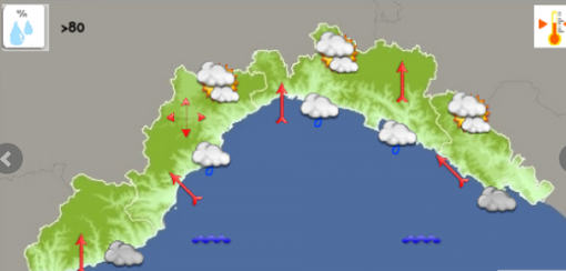 Meteo: giornata condizionata da qualche perturbazione sul genovese