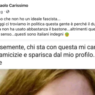 Il post condiviso dal consigliere municipale Paolo Carissimo