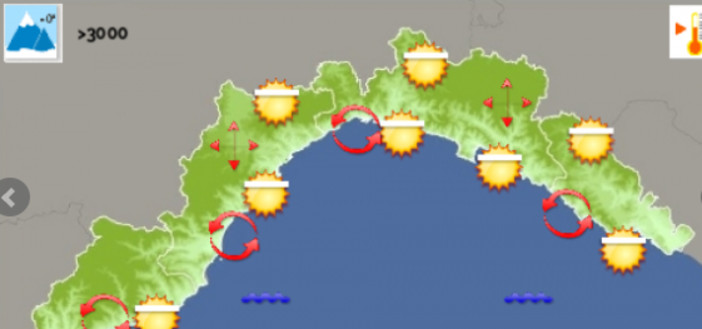 Meteo: giornata prevalentemente soleggiata su genovese e levante