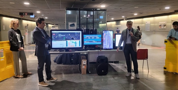 Genova, una tecnologia per fornire i dati sui passeggeri della metro, il progetto presentato a De Ferrari