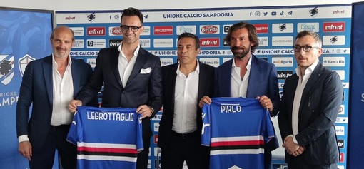 Sampdoria, Pirlo si presenta: &quot;Daremo il 100% per far sì che il club torni al massimo splendore&quot; (FOTO)
