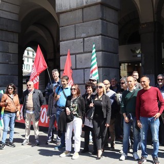 Windtre, stamattina in piazza De Ferrari presidio e sciopero dei lavoratori