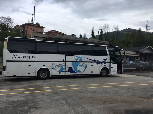 Frecciabus: arrivato questa mattina il primo bus turistico a San Pietro di Novella a Rapallo