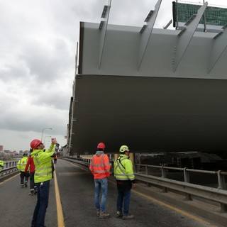 Proseguono i lavori per il nuovo ponte sul Polcevera (VIDEO e FOTO)