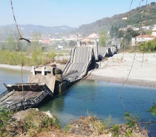 Crollo del ponte ad Albiano Magra, Toti: &quot;Sospensione del pedaggio tra Brugnato e Sarzana fino al ritorno alla normalità&quot;