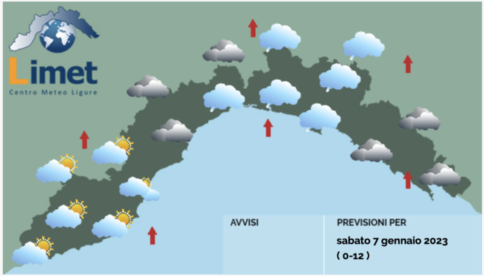 Meteo, cielo nuvoloso e rischio pioggia su tutta la regione