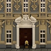 Versatilità e passione, così Palazzo Lomellino diventa un'opera di Lego grazie a Luca Petraglia