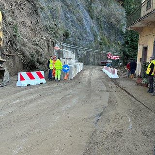 Rezzoaglio, riaperta a senso unico alternato la strada interrotta da una frana