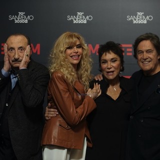 I Ricchi e Poveri in occasione della reunion per il Festival di Sanremo 2020: il primo da sinistra è Franco Gatti