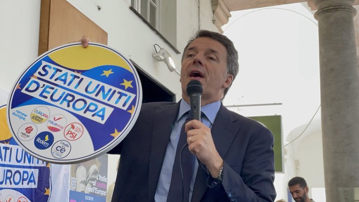 Europee, Renzi a Genova: “Se si candida Orlando, Toti rischia di vincere dai domiciliari”