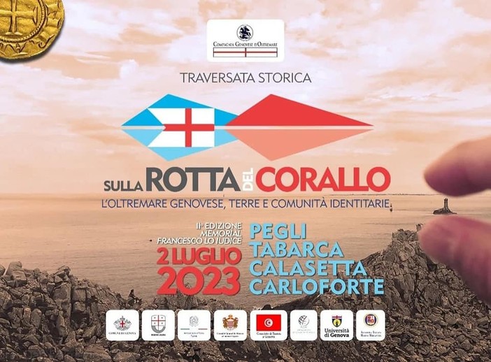 &quot;Sulla rotta del corallo&quot;, sabato la traversata in barca a vela tra Pegli, Tabarca, Calasetta e Carloforte