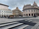 Tricapodanno, passata la festa rimane una rampa in bitume nel bel mezzo di piazza De Ferrari