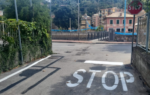 Recco, segnaletica stradale rifatta. Strade più sicure pensando alla festa di N. S. del Suffragio e alla riapertura delle scuole