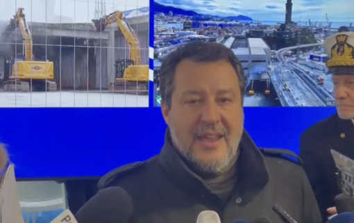 Matteo Salvini a Genova: &quot;Entro il 2024 limiteremo gli aumenti dei pedaggi autostradali&quot;