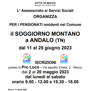 Recco, vacanze in montagna per gli over 65: iscrizioni fino al 20 maggio