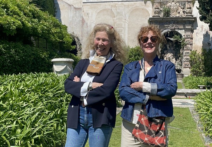 Susan Sarandon a passeggio tra i Rolli. E a Palazzo Lomellino esclama: &quot;That's wonderful&quot;