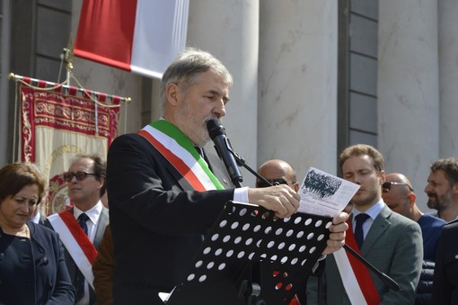 Fascia tricolore a commemorazione Rsi, Bucci: &quot;La responsabilità è sempre del sindaco&quot;