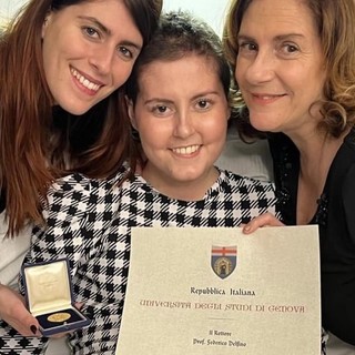 A Sofia Sacchitelli la prima medaglia al merito della storia dell'Università di Genova