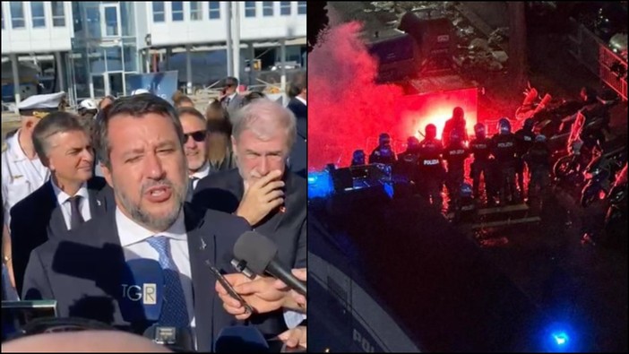 Scontri prima del derby tra Genoa e Samp, Salvini: “Conto che non possano più vedere una partita”